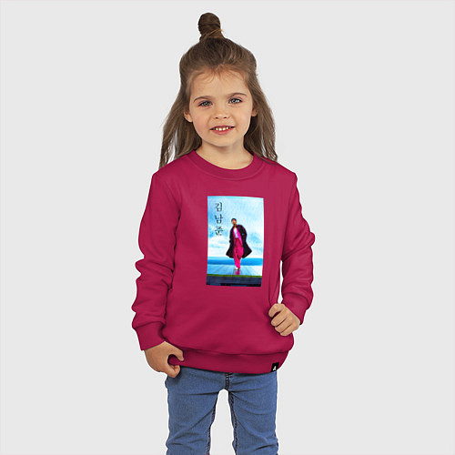 Детский свитшот Ким Намджун / Маджента – фото 3