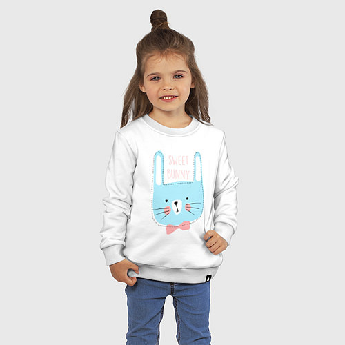 Детский свитшот Sweet bunny / Белый – фото 3