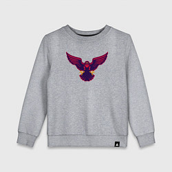 Свитшот хлопковый детский Hawk, цвет: меланж