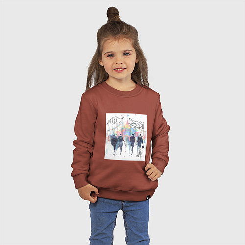 Детский свитшот Шапито / Кирпичный – фото 3