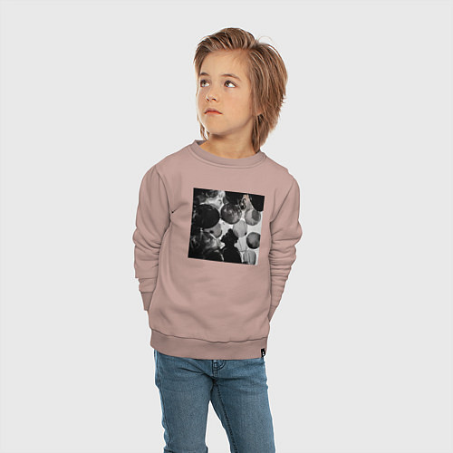 Детский свитшот House of the balloons / Пыльно-розовый – фото 4