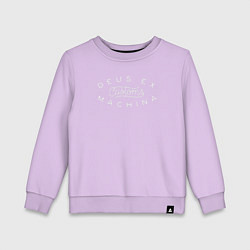 Свитшот хлопковый детский Кастомизация с Deus Ex Machina, цвет: лаванда