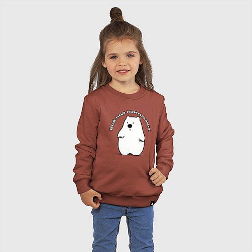 Детский свитшот Контроль ситуации / Кирпичный – фото 3