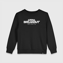 Свитшот хлопковый детский Arena breakout infinite, цвет: черный