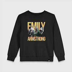 Свитшот хлопковый детский Linkin Park Emily, цвет: черный