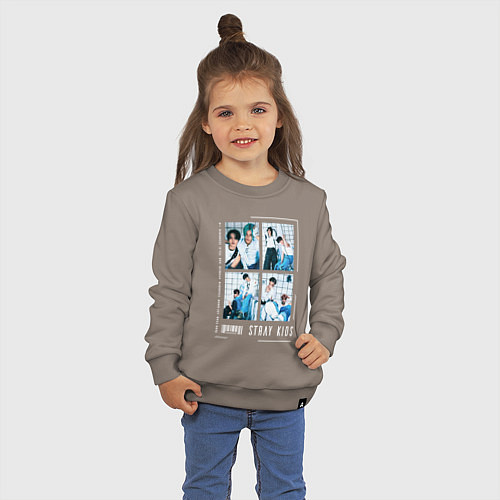 Детский свитшот Stray kids rock star / Утренний латте – фото 3