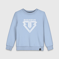 Свитшот хлопковый детский Big bang logo, цвет: мягкое небо