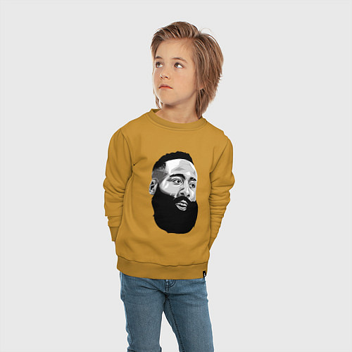 Детский свитшот James Harden / Горчичный – фото 4