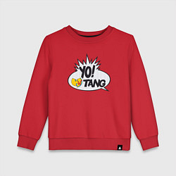 Свитшот хлопковый детский Yo Wu-Tang, цвет: красный