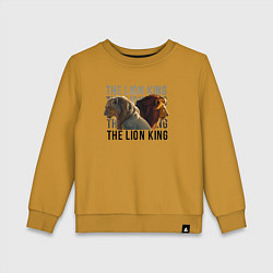 Свитшот хлопковый детский The Lion King, цвет: горчичный