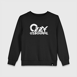 Свитшот хлопковый детский Ozzy Osbourne - logo, цвет: черный