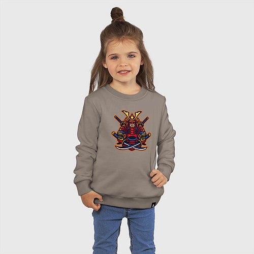 Детский свитшот Angry samurai / Утренний латте – фото 3