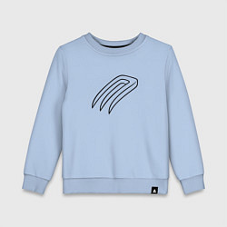 Свитшот хлопковый детский Магическая вилка, цвет: мягкое небо