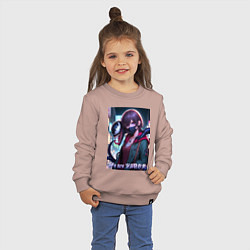Свитшот хлопковый детский We are Venom - meme, цвет: пыльно-розовый — фото 2