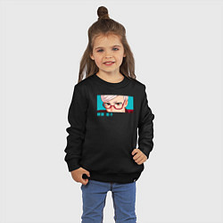 Свитшот хлопковый детский Сэико Аясэ, цвет: черный — фото 2