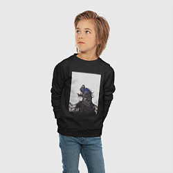Свитшот хлопковый детский Artorias of the Abyss, цвет: черный — фото 2