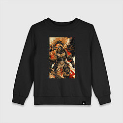 Свитшот хлопковый детский Вархаммер арт, цвет: черный