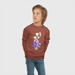Свитшот хлопковый детский Lola Bunny, цвет: кирпичный — фото 2