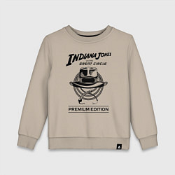Свитшот хлопковый детский Indiana Jones and the Great Circle, цвет: миндальный