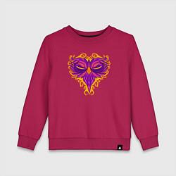 Свитшот хлопковый детский Violet owl, цвет: маджента