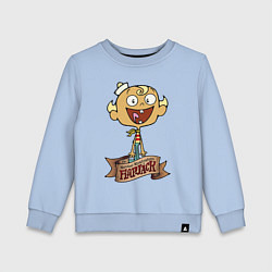 Свитшот хлопковый детский Флэпджек - матрос, цвет: мягкое небо