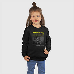 Свитшот хлопковый детский Ассасcинс Крид Shadows, цвет: черный — фото 2
