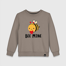 Свитшот хлопковый детский Будь моим, цвет: утренний латте