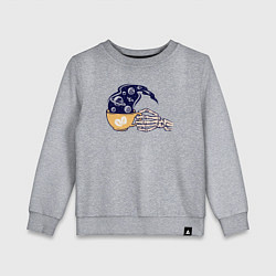 Свитшот хлопковый детский Кофейный космос, цвет: меланж