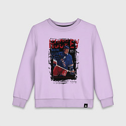 Свитшот хлопковый детский Лучший хоккеист Уэйн Гретски, цвет: лаванда