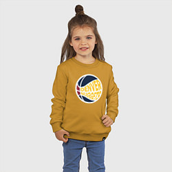 Свитшот хлопковый детский NBA Denver Nuggets, цвет: горчичный — фото 2