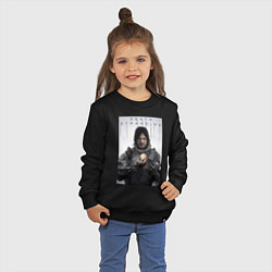Свитшот хлопковый детский Death Stranding - Norman Reedus, цвет: черный — фото 2