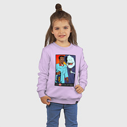 Свитшот хлопковый детский Ghostbusters - Winston and the sandman, цвет: лаванда — фото 2