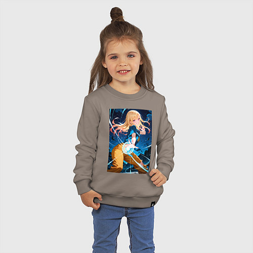 Детский свитшот Марин Китагава косплей Dragon Ball / Утренний латте – фото 3