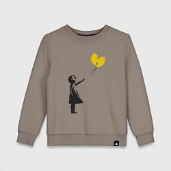 Свитшот хлопковый детский Wu-Tang Banksy, цвет: утренний латте