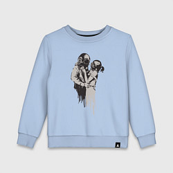 Свитшот хлопковый детский Подводная любовь, цвет: мягкое небо
