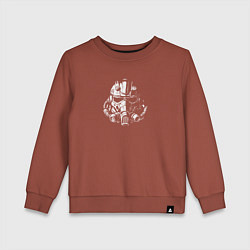 Свитшот хлопковый детский Mens Fallout, цвет: кирпичный