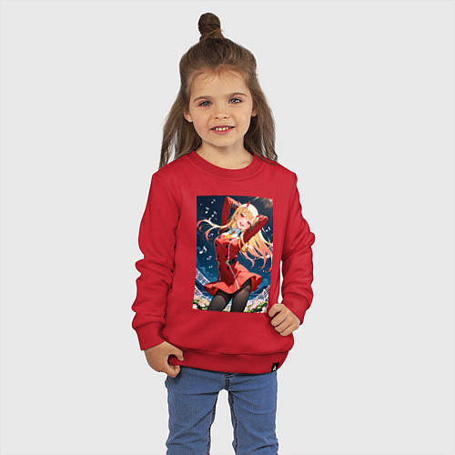Детский свитшот Марин Китагава косплей 002 Darling in the Franxx / Красный – фото 3