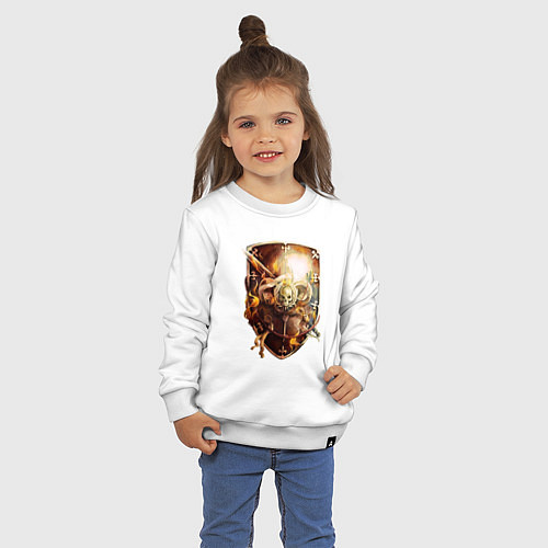 Детский свитшот Order of the Sanctified Shield Warhammer / Белый – фото 3