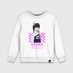 Свитшот хлопковый детский Клинок рассекающий демонов Kanao, цвет: белый
