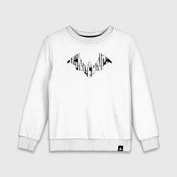 Свитшот хлопковый детский Batman logo: Vengeance, цвет: белый