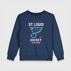 Свитшот хлопковый детский St Louis Blues team NHL, цвет: тёмно-синий