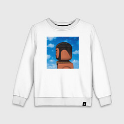 Свитшот хлопковый детский Drake Nothing Was the Same, цвет: белый