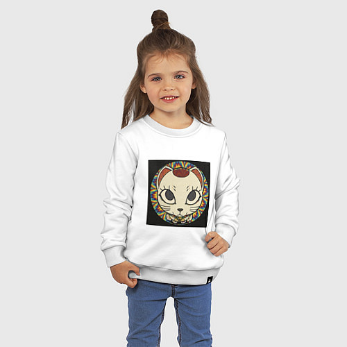 Детский свитшот Радужный Дандадан / Белый – фото 3