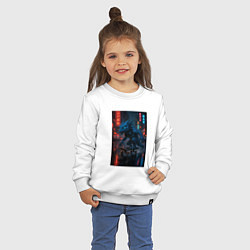 Свитшот хлопковый детский Дракон на Колесах, цвет: белый — фото 2