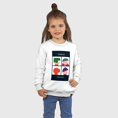 Детский свитшот Южный парк постер / Белый – фото 3