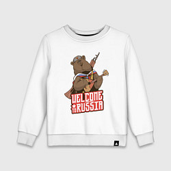 Детский свитшот Добро пожаловать в Россию