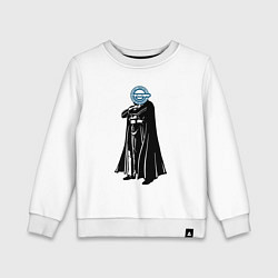 Свитшот хлопковый детский Вэйдор смеющийся человек, цвет: белый
