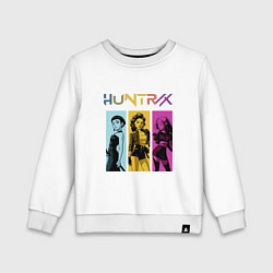 Свитшот хлопковый детский Хантрикс Руми Мира Зои, цвет: белый