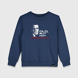 Свитшот хлопковый детский Старый но не устаревший, цвет: тёмно-синий