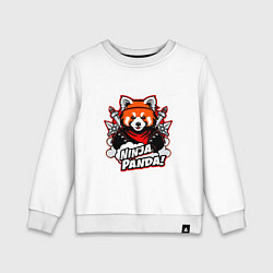 Детский свитшот Ниндзя-панда в бою